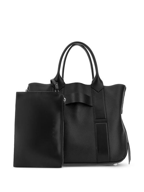 Borsa shopping Script Media in pelle Nero HOGAN | KBW01OA0300 TLZB999